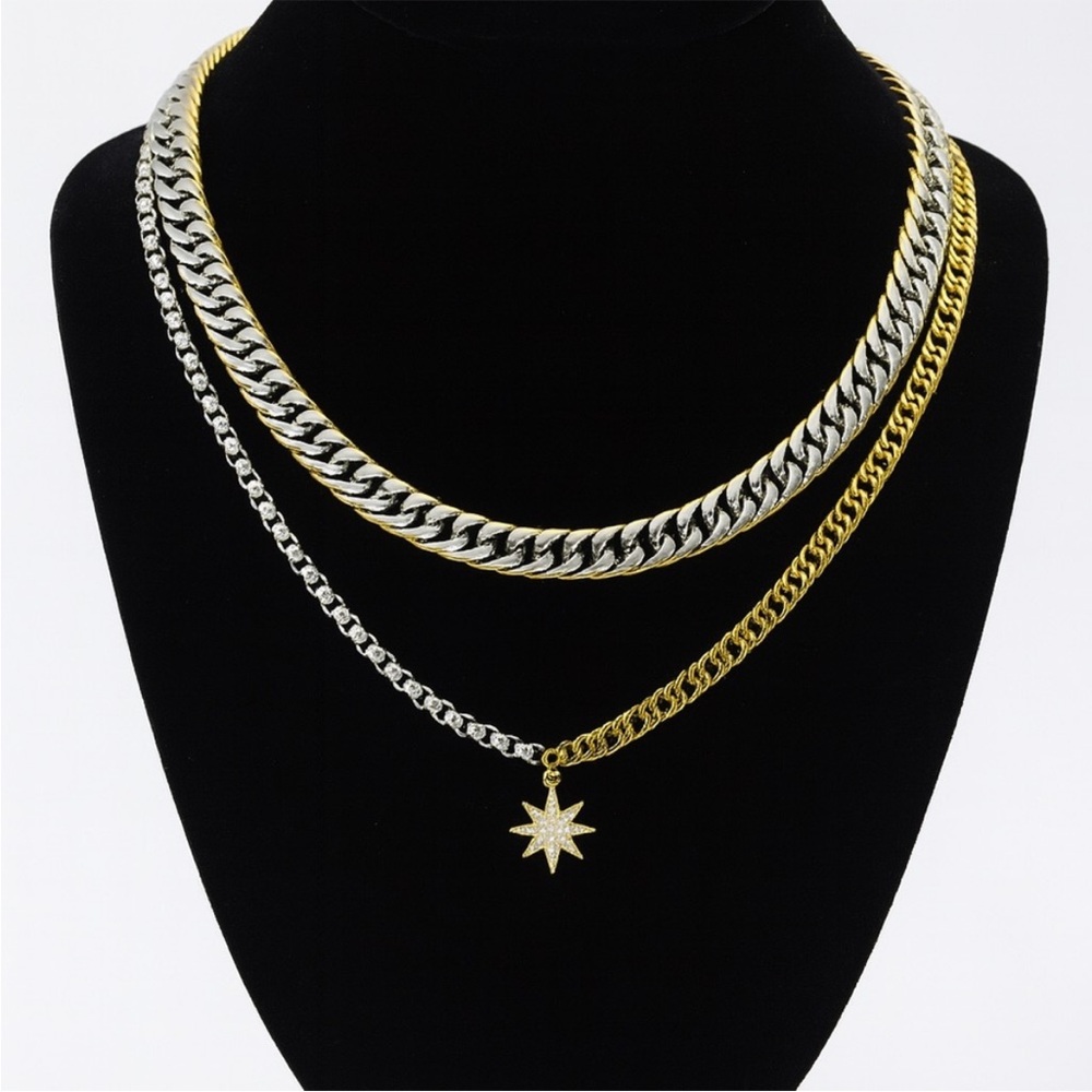 ✨Alana J - THE LUXE STATEMENT NECKLACE - Dual Gold & Silver Edition ✨